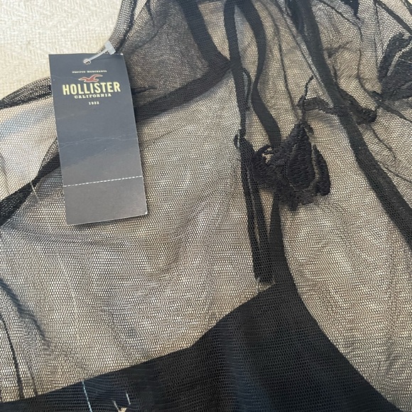 Sheer black long sleeve top - Picture 5 of 5